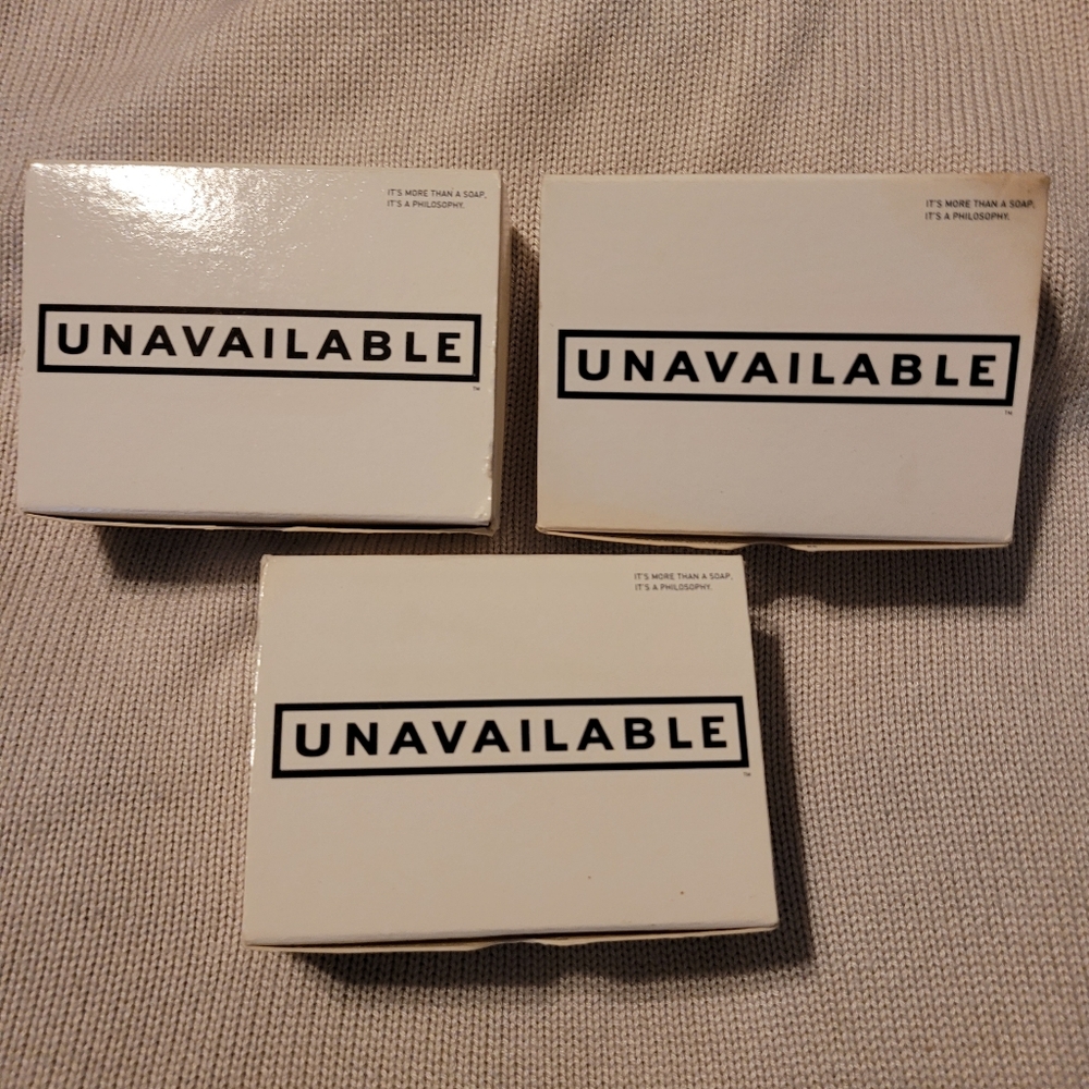 BLUE Q Unavailable Vintage Rare NIB 3 bath bars